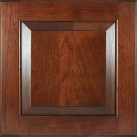 View the carmel on cherry wood color from LaFata Cabinets.