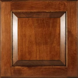 View the caramel on maple wood color from LaFata Cabinets.