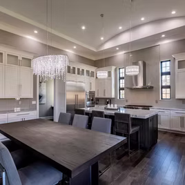 The Hartford Kitchen is crafted with Maple wood with a white paint & storm finish. Call 586-247-1140 or visit our showrooms in Shelby Township & West Bloomfield to find out more information. 