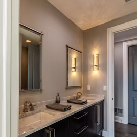 The Fallbrook bathroom is crafted with Maple wood with a java finish.

Call 586-247-1140 or visit our showrooms in Shelby Township and West Bloomfield to find out more information.

Perimeter

Door Style: Fallbrook

Wood Type: Maple

Finish: Java