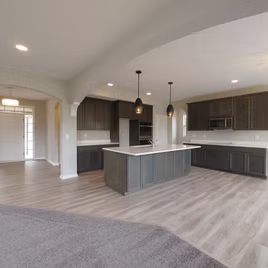 The New Shaker kitchen is crafted with Maple wood with a shadow finish. Call 586-247-1140 or visit our showrooms in Shelby Township and West Bloomfield to find out more information.