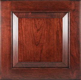 View the cabernet on cherry wood color from LaFata Cabinets.