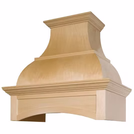 The BDP2 Series Hood by Lafata Cabinets is a new style mantle hood custom made in Michigan. A solid wooden ornate display with a large arc for a quality look.
